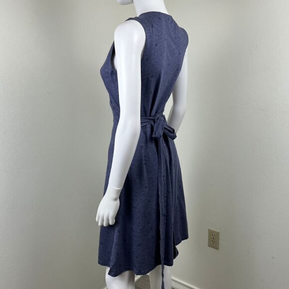 Toad & Co Womens Size M Cue Blue Cotton Sleeveless Pullover Mini Dress Athletic - Picture 11 of 15